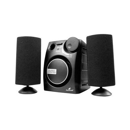 Fortrek Caixa de Som c/ SubWoofer 2.1 MS2101 Bivolt Preta