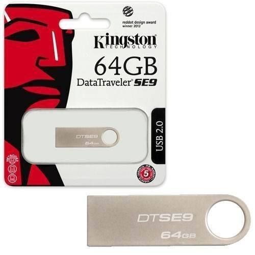 Pen Drive 64 Gb - Kingston Dt Se9 - Dtse9h/64gb - Metal