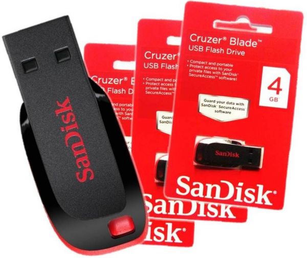 Pen Drive 4GB - Sandisk Cruzer Blade