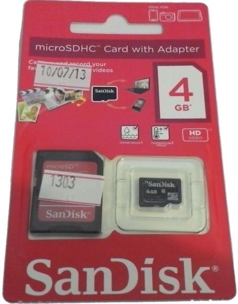 SanDisk MicroSDHC Card com Adpatador